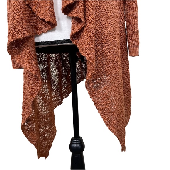 Julie Burnt Orange Open Cardigan - Picture 5 of 8